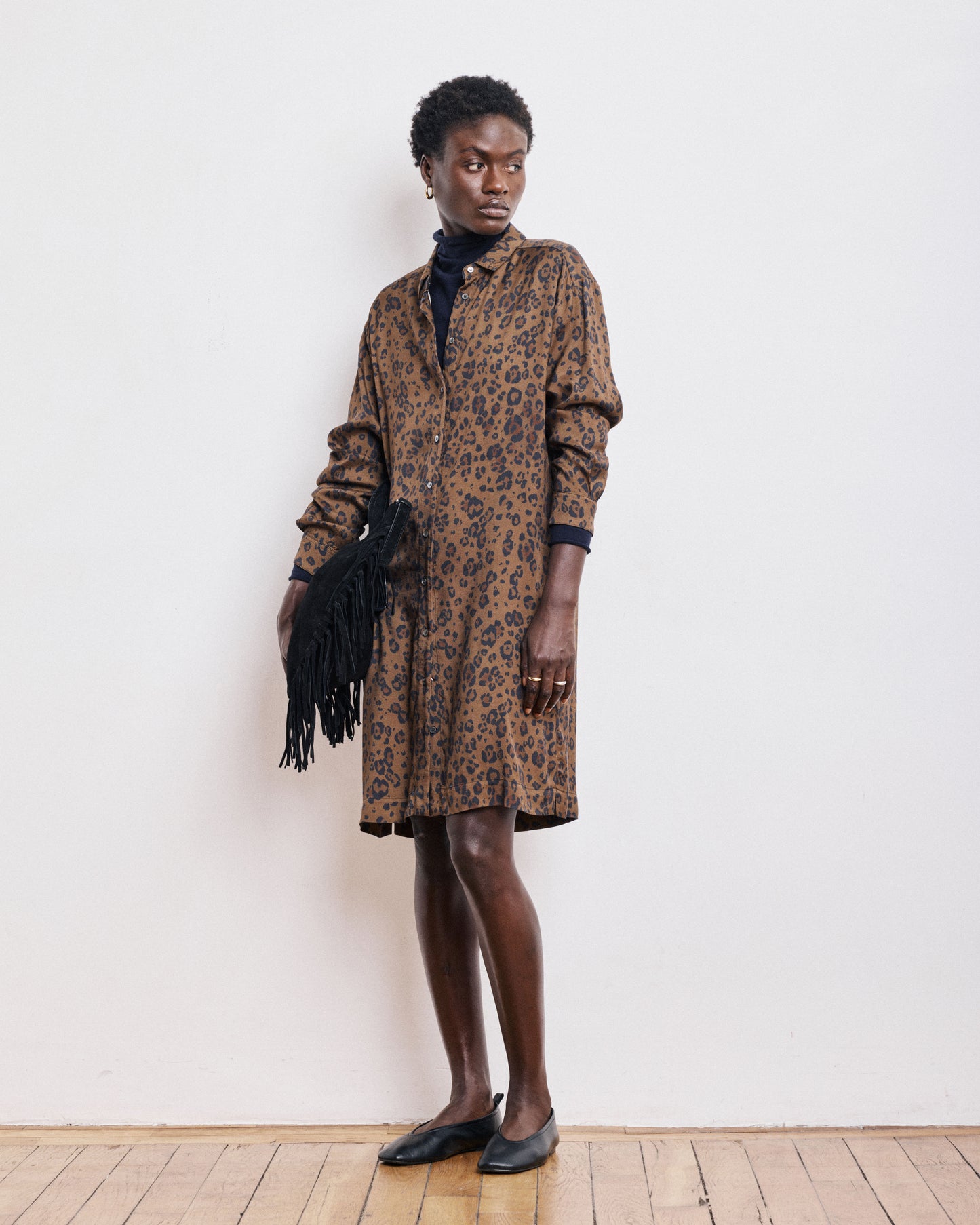 Robe Femme en Viscose Léopard Ryle