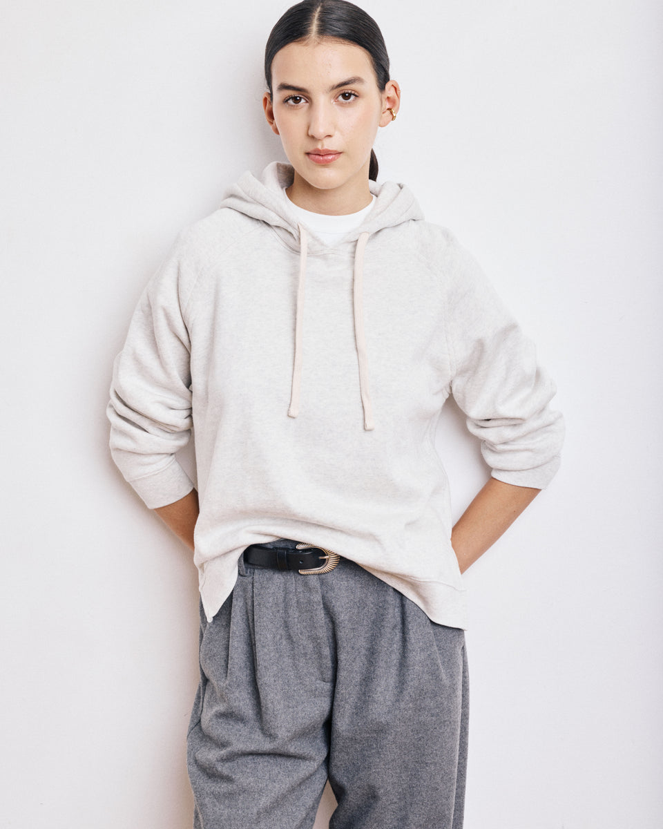 Tartan Women's Heather Off-White Cotton & Modal Sweatshirt - Image alternative
