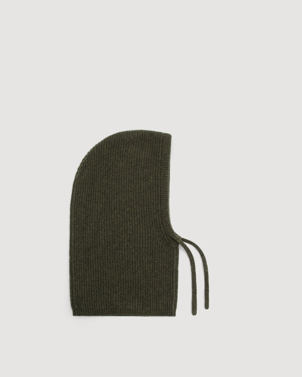 Mellon Women's Military Green Wool & Cashmere Beanie - Image 3