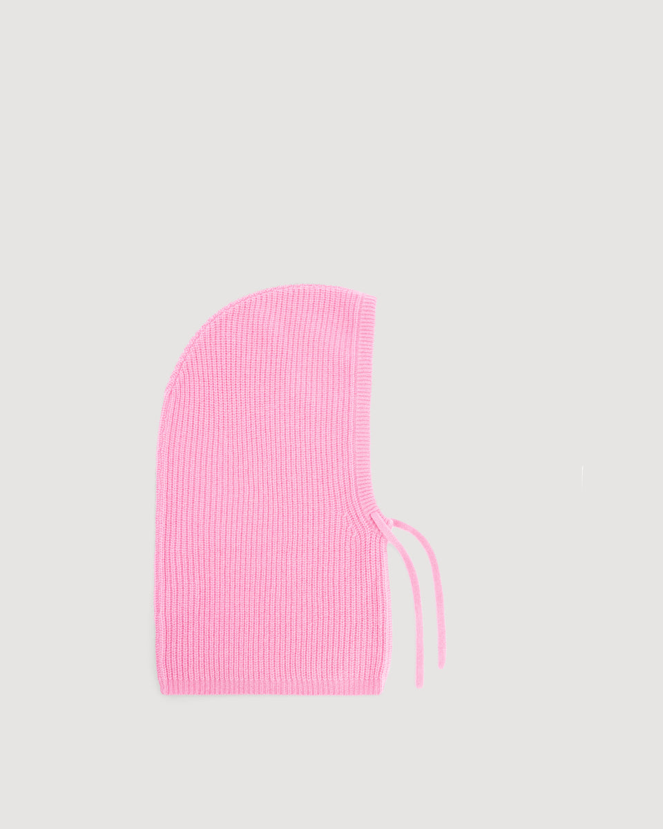 Cagoule Femme en Laine & Cachemire Rose Mellon - Image alternative