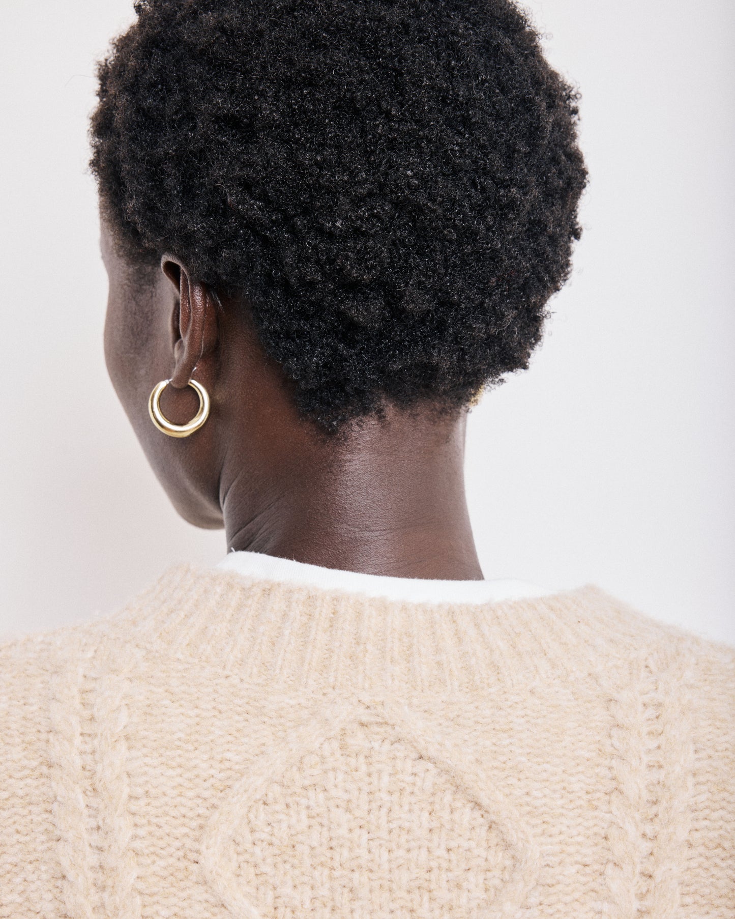 Pull Femme en Laine Torsadée Ecru Maloya