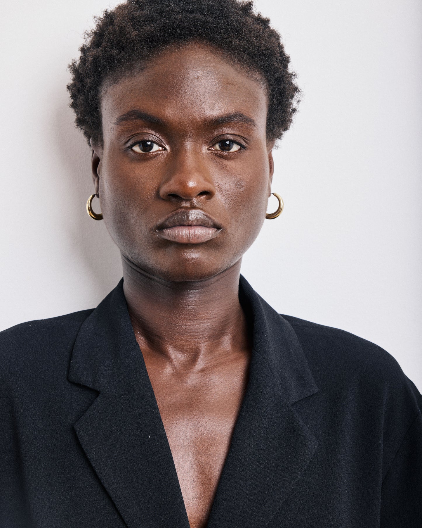 Veste Femme en Crêpe Noir Victo