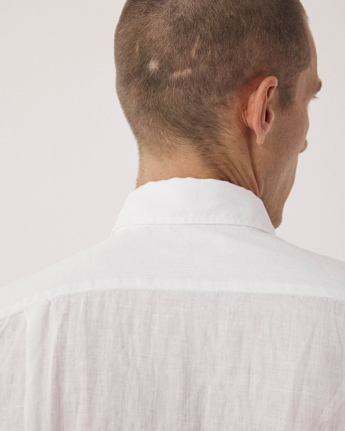 Chemise Homme en Lin Blanc Paul BF01001-20