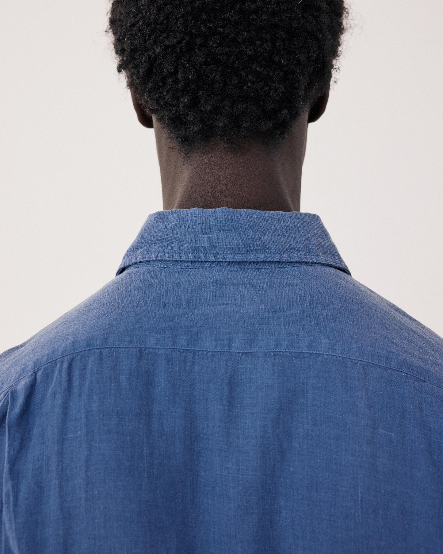 Paul Men's Denim Blue Linen Shirt