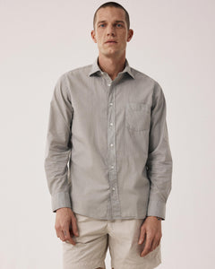 Chemise Homme en Voile de Coton Vert Sauge Paul BF01002-71