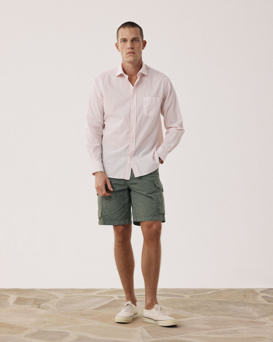 Paul Camisa de gasa de algodón rosa palo de hombre - Image alternative