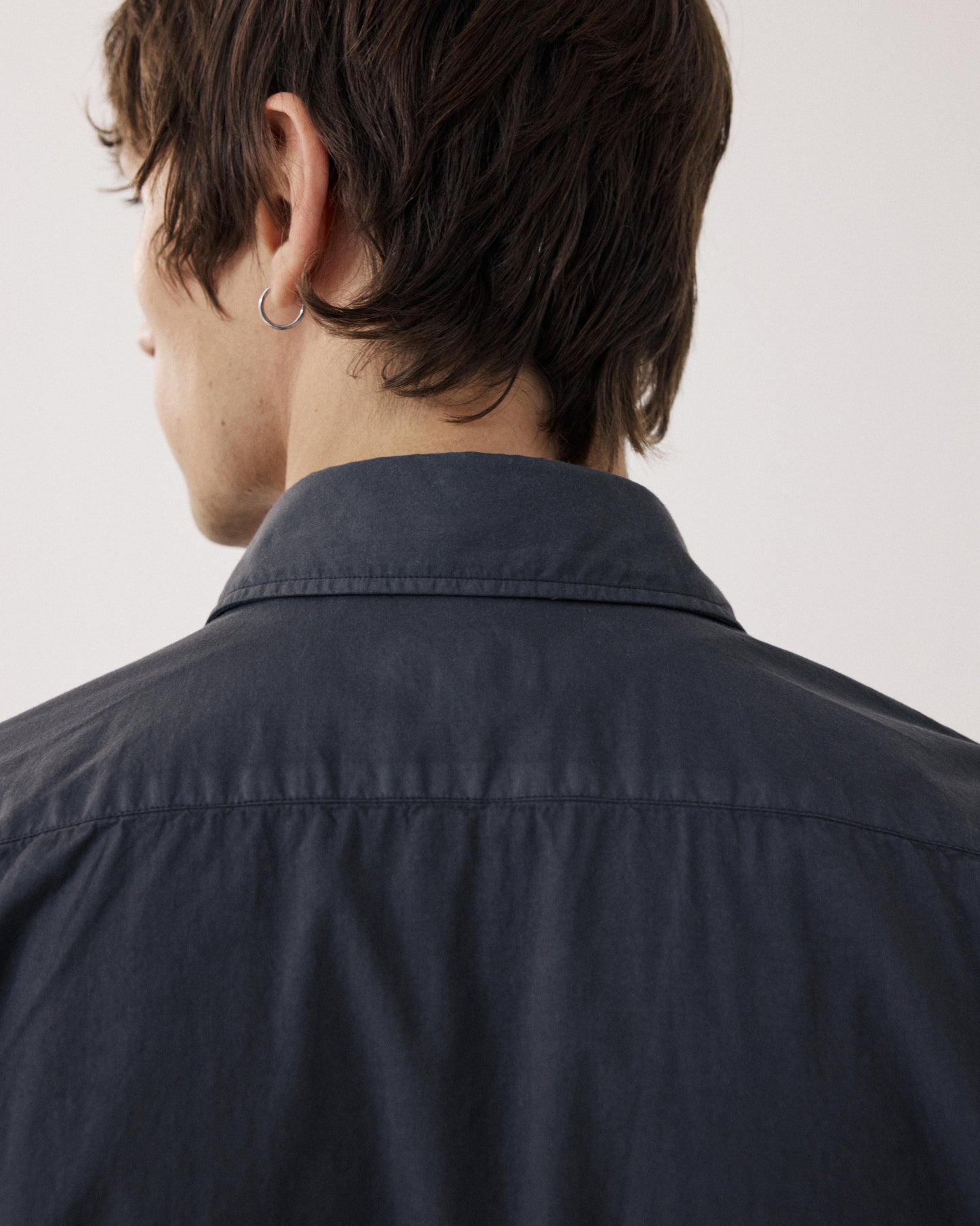 Men's Carbon Cotton Gabardine Shirt Paul BF01004-90