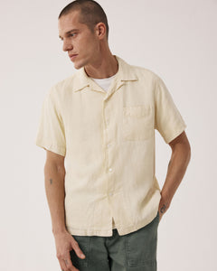 Camisa de hombre de lino vainilla Palmito BF04001-80