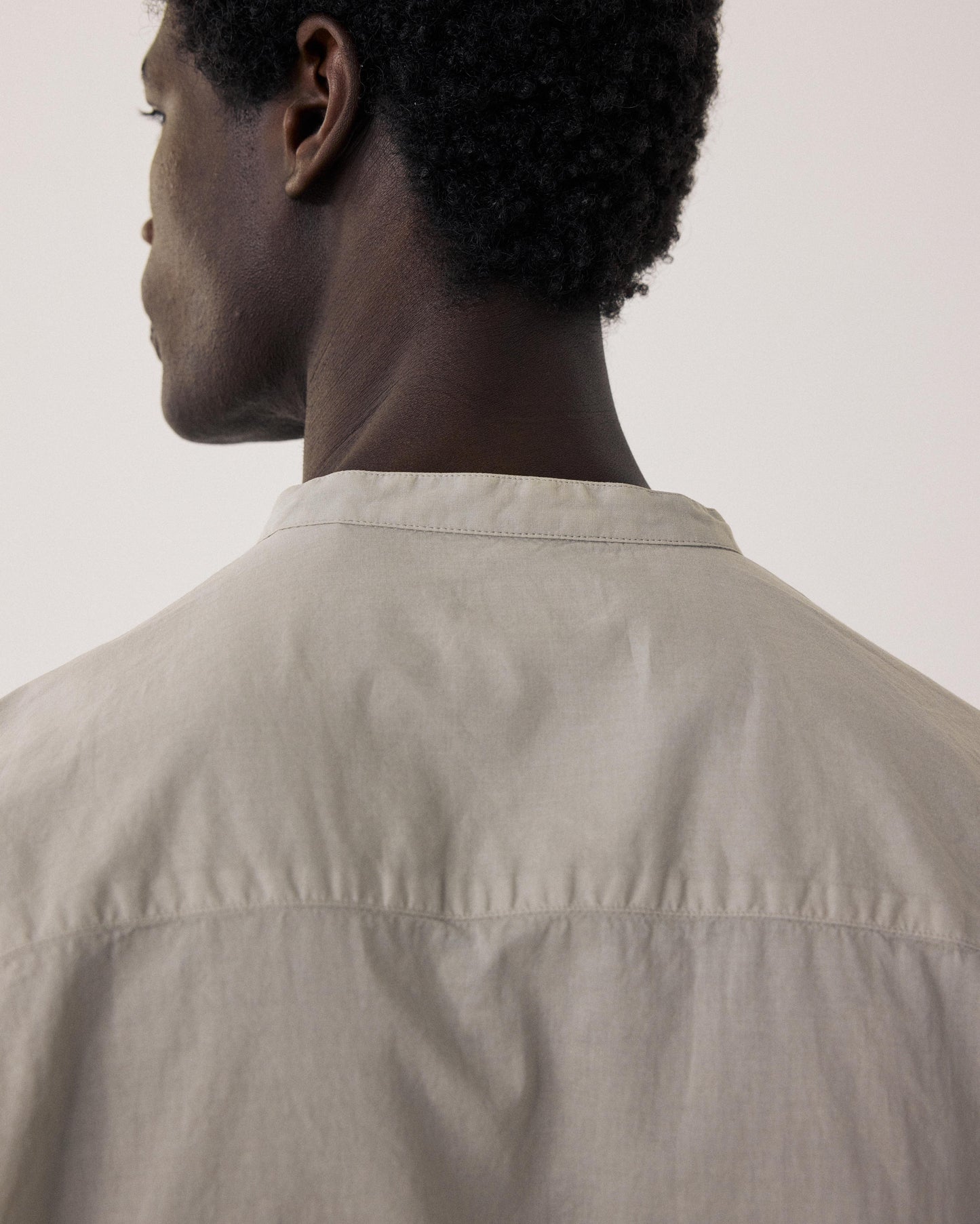 Chemise Homme en Voile de Coton Vert Sauge Faldo