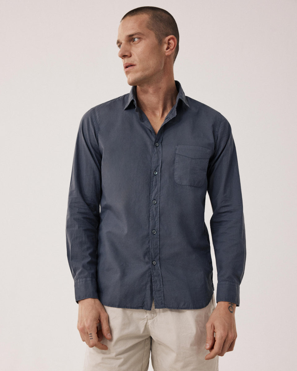 Storm Men's Carbon Cotton Voile Shirt - Image principale