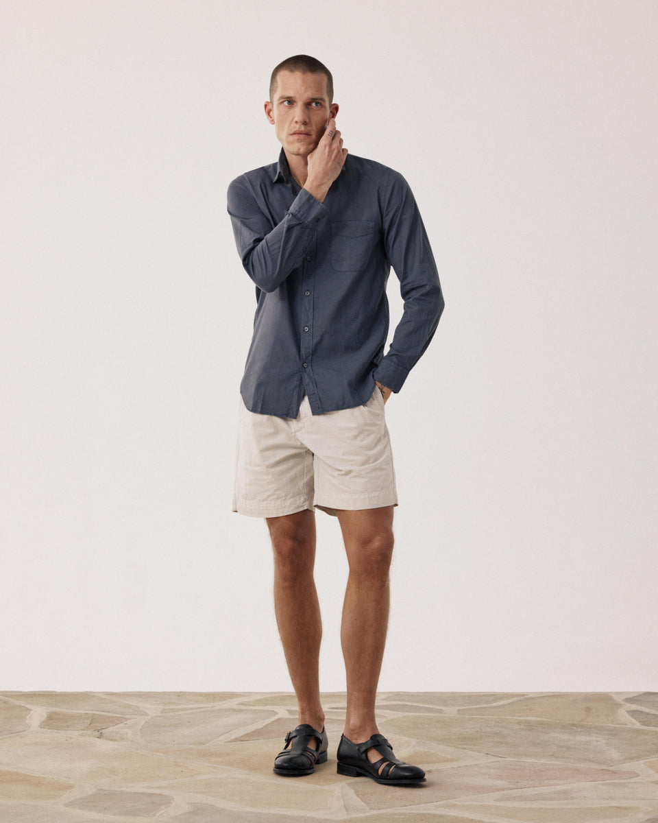 Storm Men's Carbon Cotton Voile Shirt - Image alternative