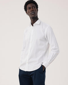 Sammy BF12006-01 Men's White Cotton Oxford Shirt