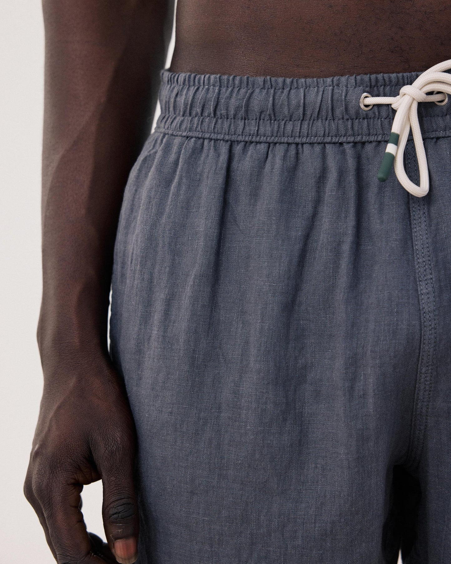 Pantalones cortos de lino para hombre Long Swim BF40201-90