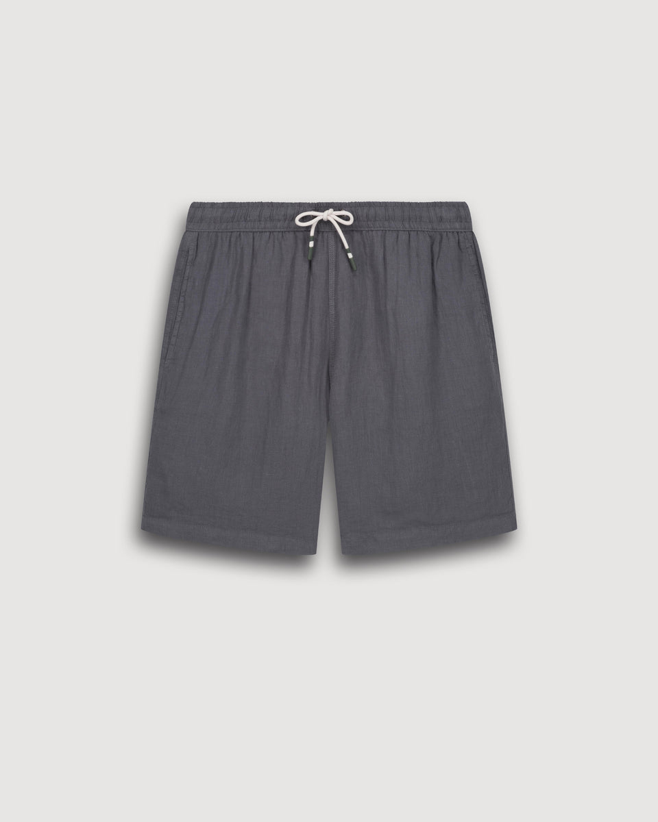 Short Homme en Lin Carbone Long Swim - Image 3