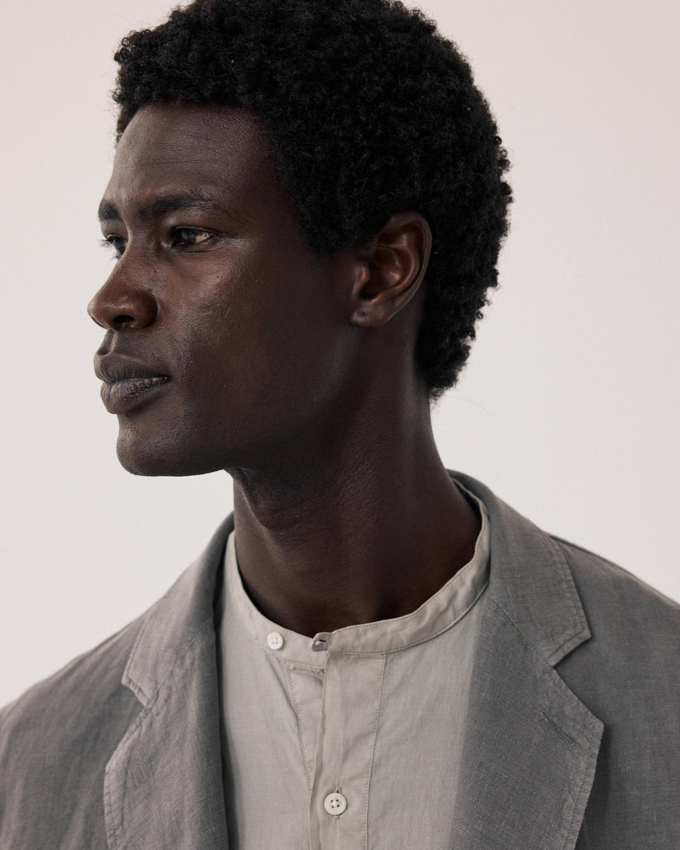 Jobby Men's Military green Linen Jacket - Image alternative