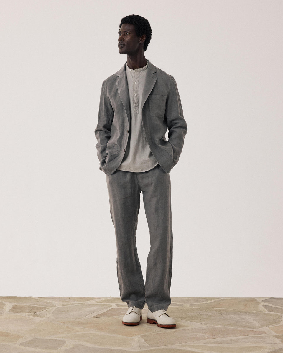 Jobby Men's Military green Linen Jacket - Image alternative