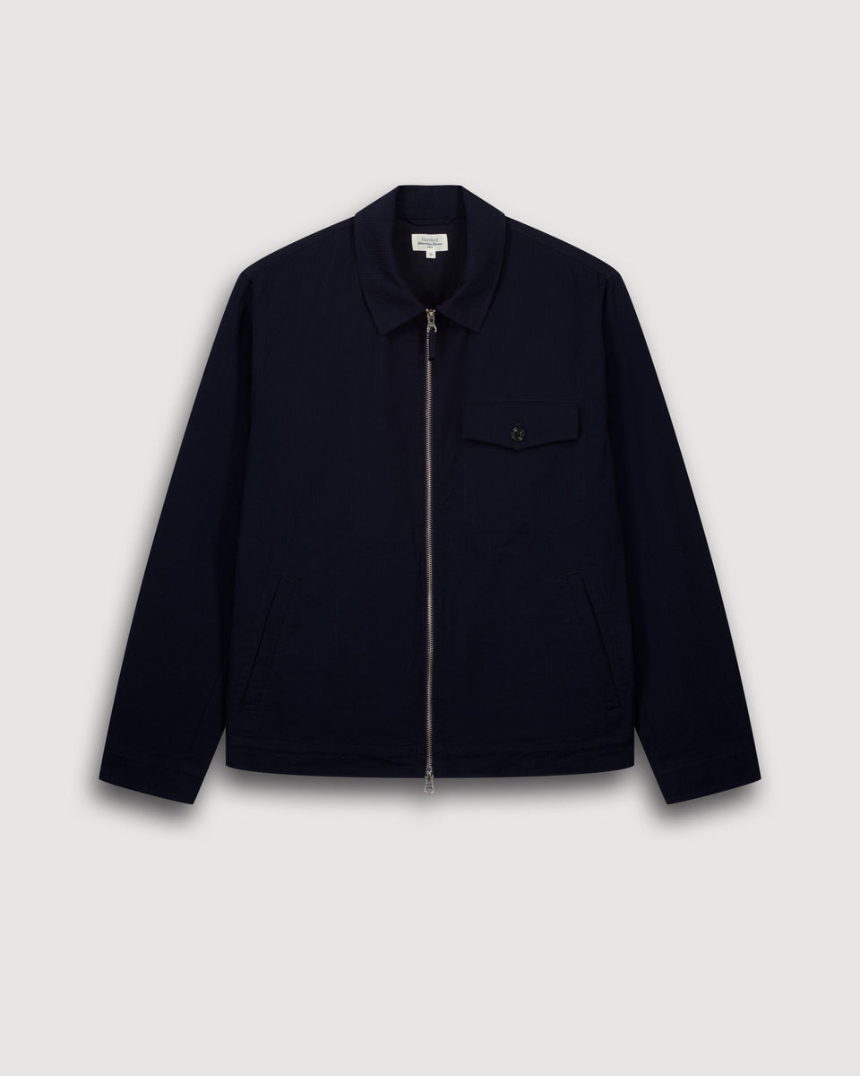 Blouson Homme en Seersucker 'Canete' Marine Danny - Image 3