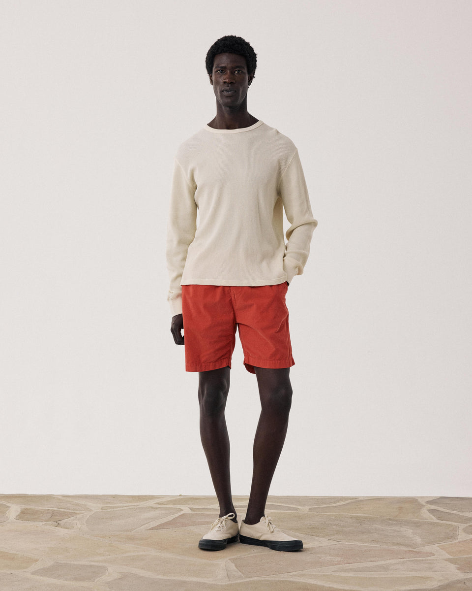 Jog Heren Rood Ribfluwelen Kleding - Image principale