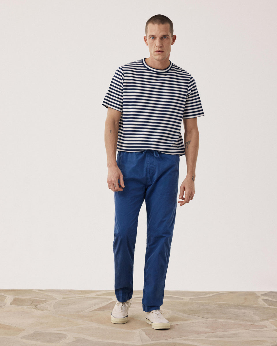 Pantalones Hombre en Chinos Ligeros Azul índigo Joggy - Image principale