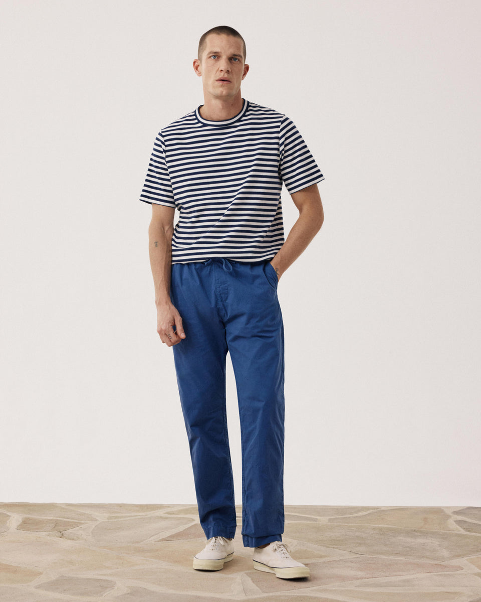 Joggy Men's Indigo Blue Lightweight Chino Pants - Image alternative