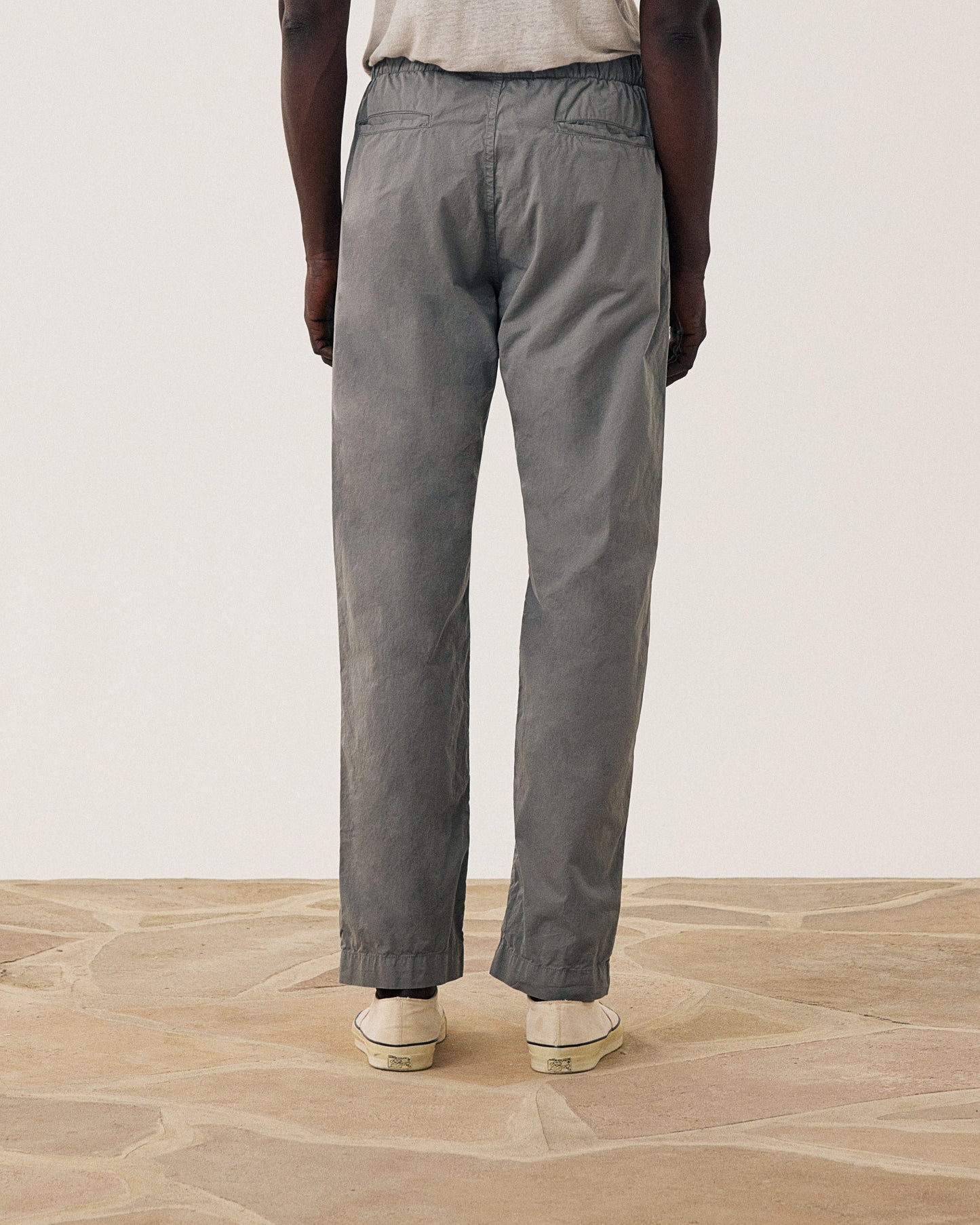 Pantalon Homme en Cotton Léger Vert Militaire Joggy BF59103-70