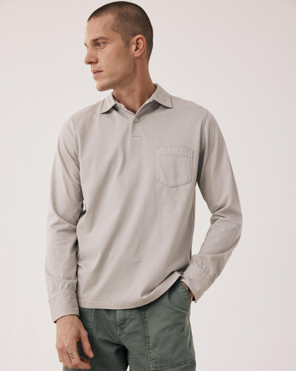 Polo Homme en Jersey de Coton Sable - Image 3