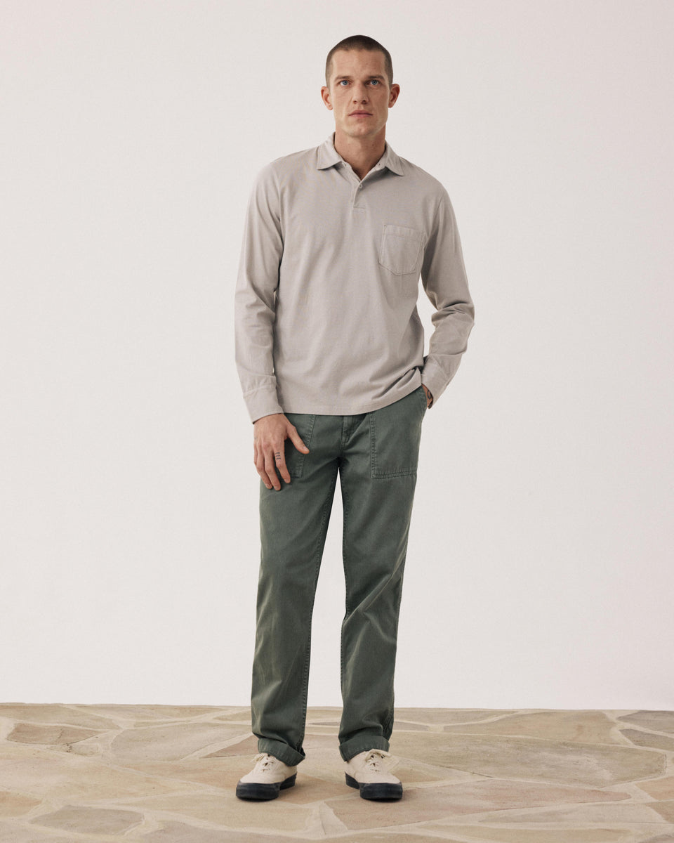 Polo Homme en Jersey de Coton Sable - Image alternative