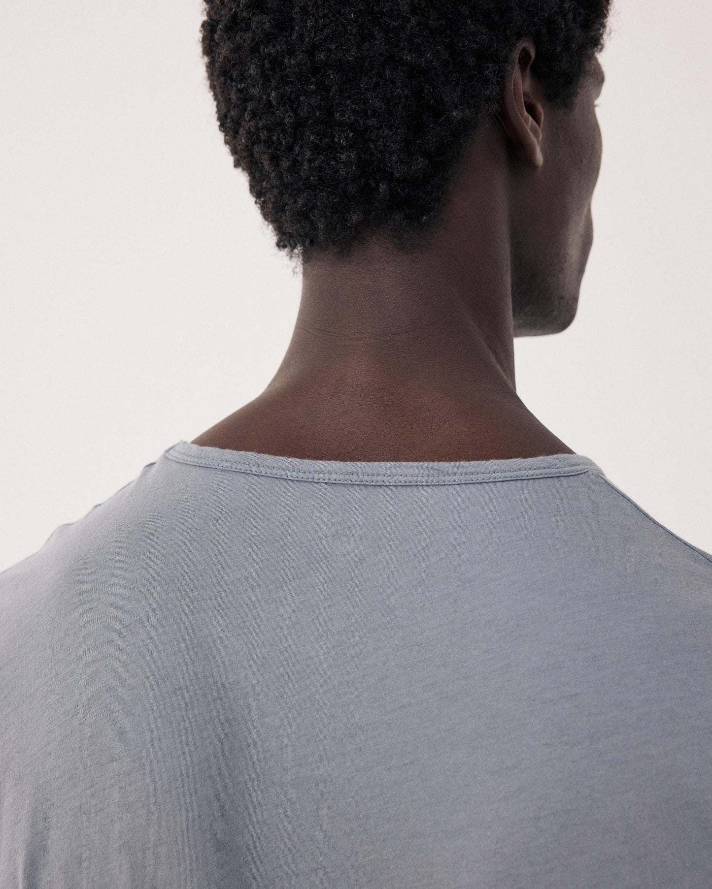 Men's Lightweight Gray Cotton Jersey T-Shirt Light Crew BF65301-04