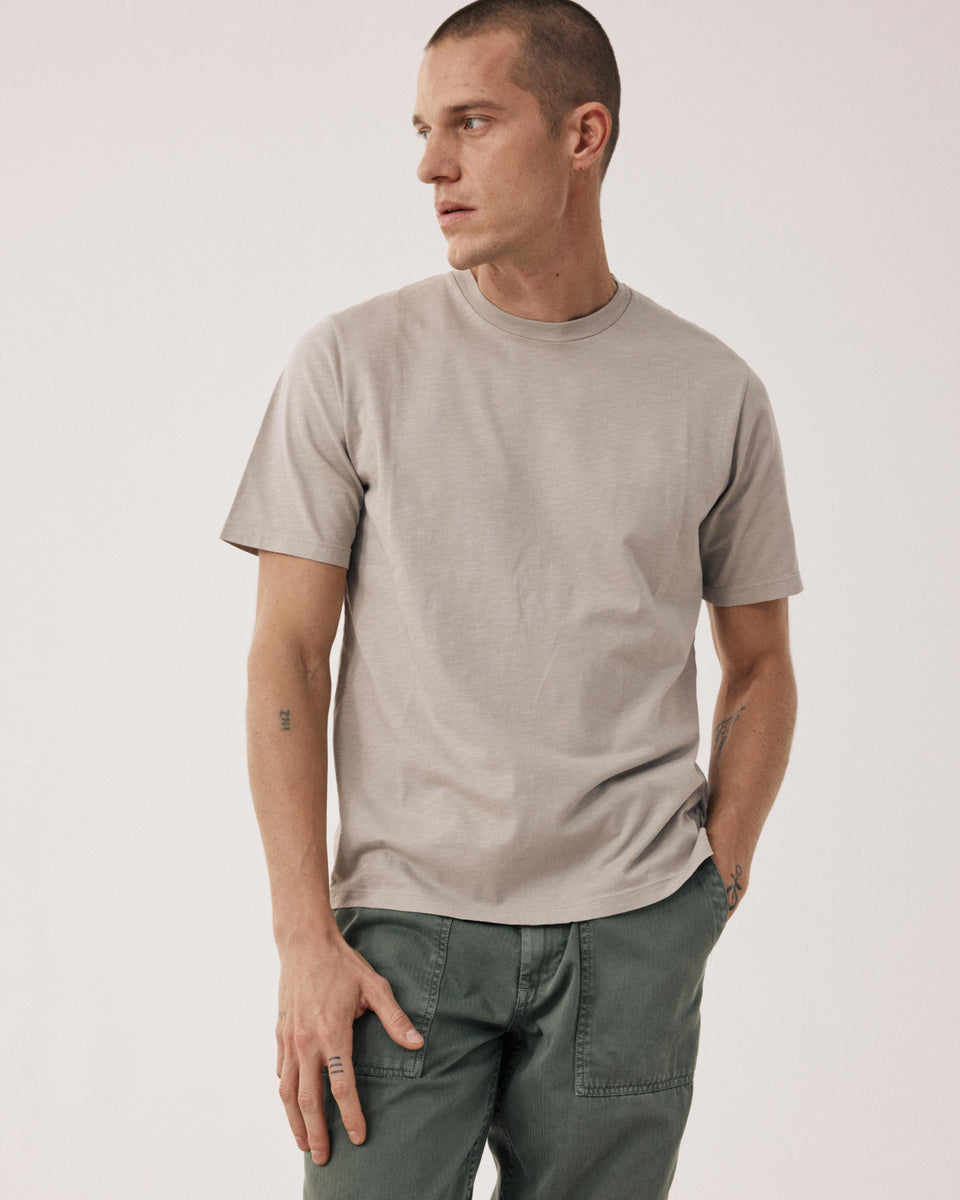 Crew Men's Sand Slub Cotton T-shirt - Image principale