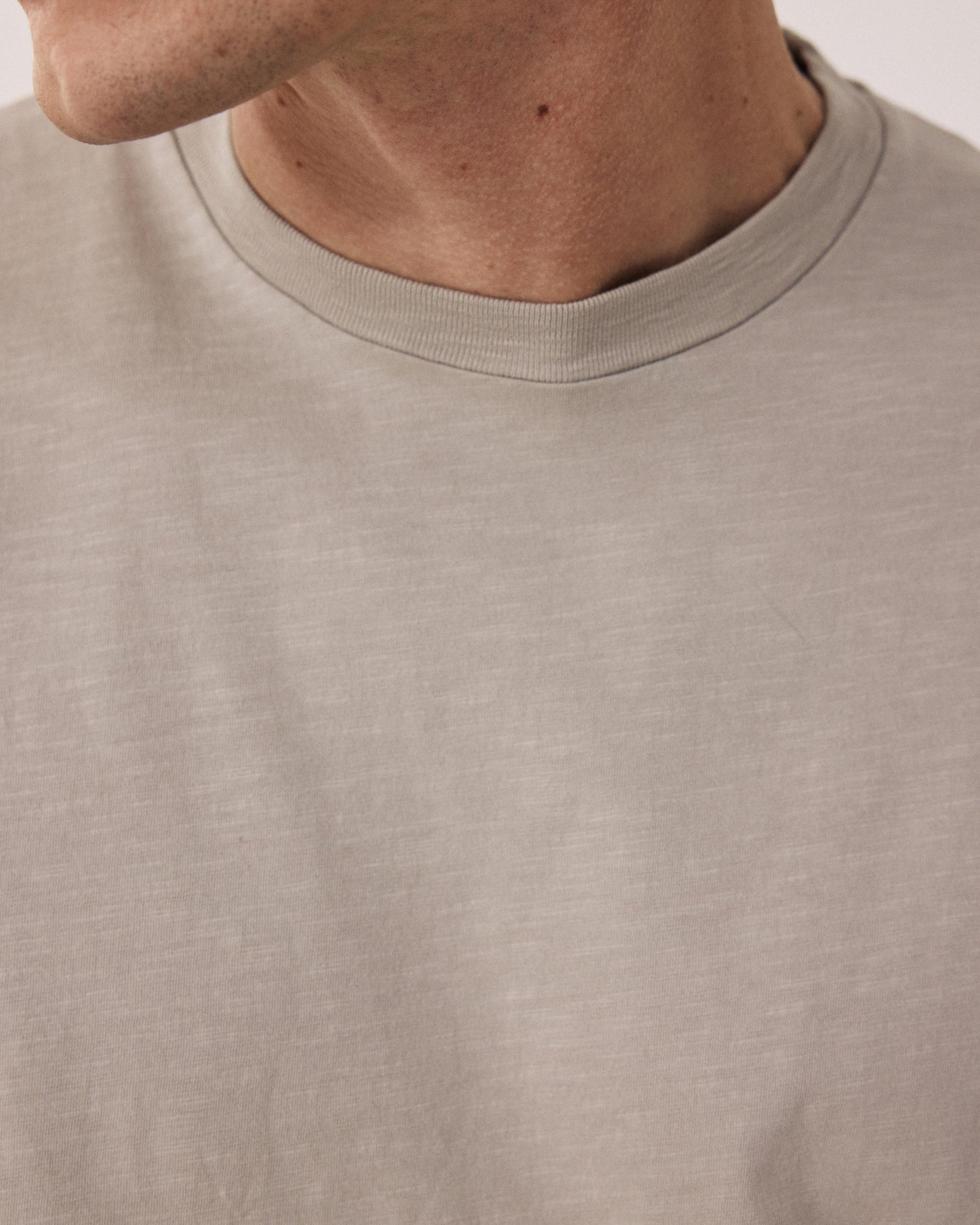 Men's Sand Slub Cotton Crew Neck T-Shirt BF68303-10