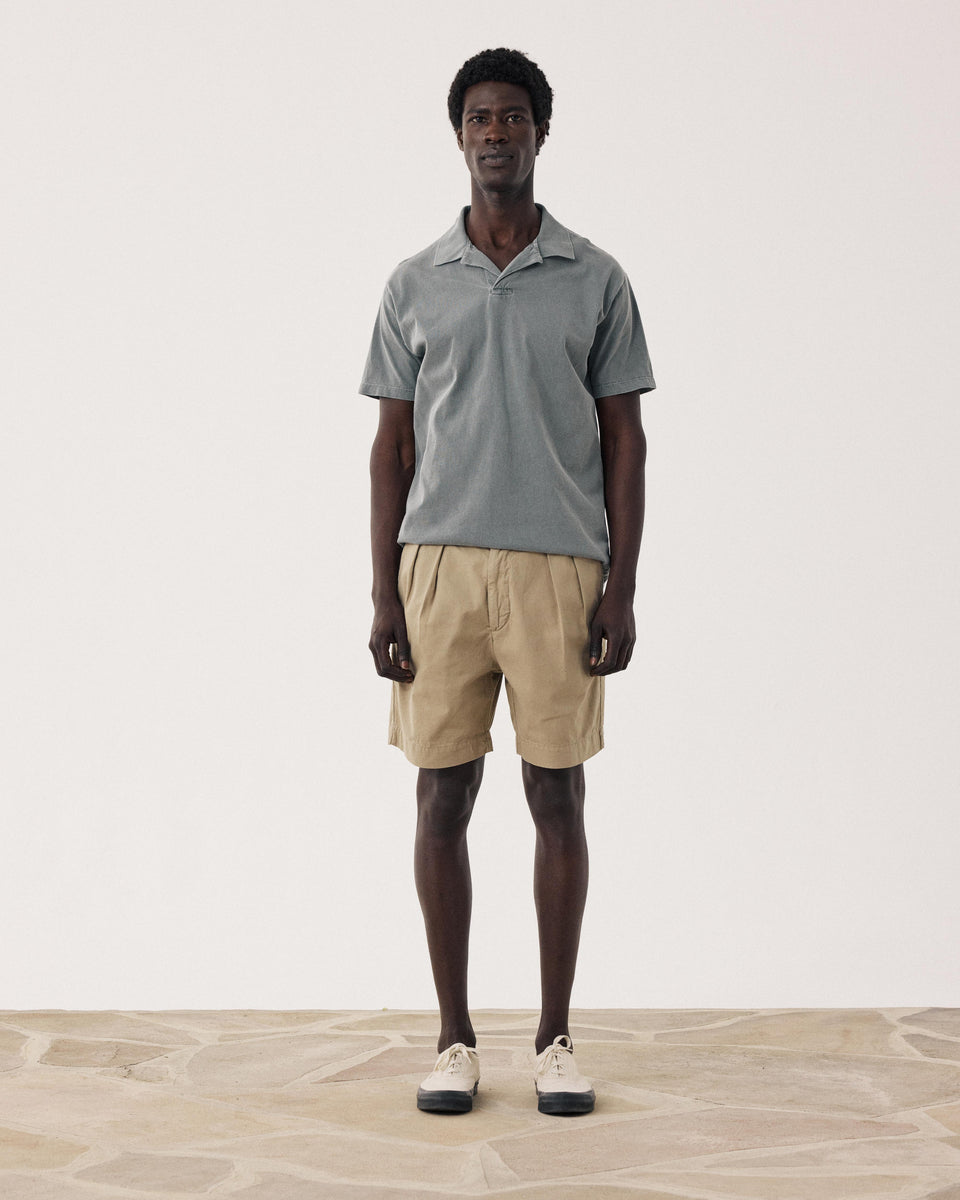 Men's Cactus Green Terry Polo - Image alternative