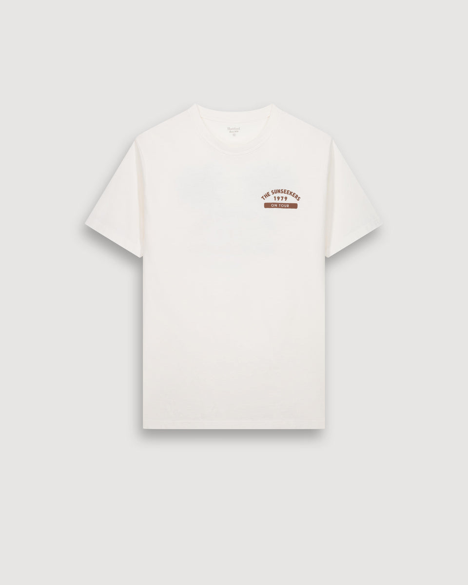 T-shirt Homme en Jersey Ecru Sunseekers - Image 3