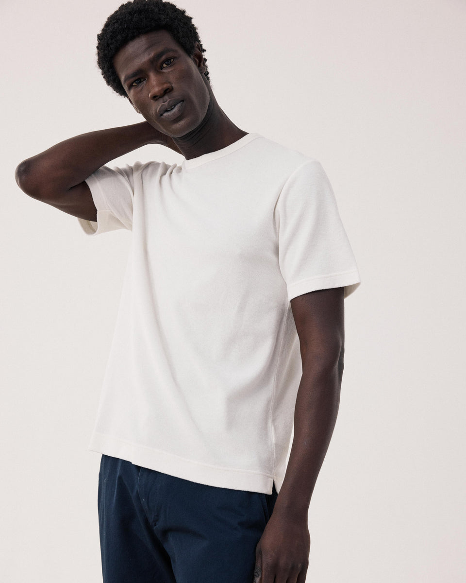 T-shirt Homme en Eponge Ecru - Image 3