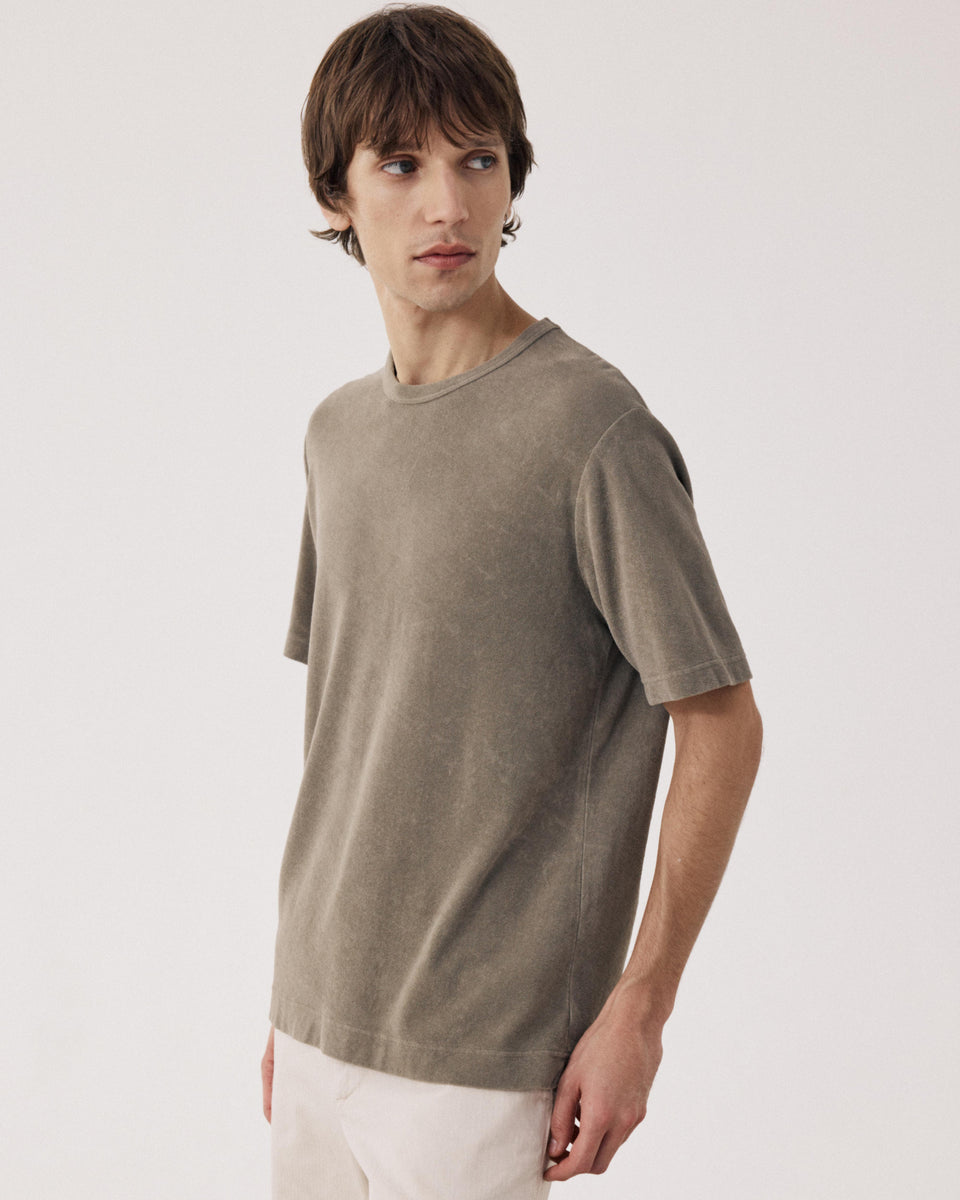 Camiseta Hombre en De Toalla Khaku - Image principale