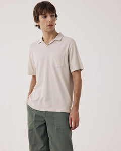 Polo Homme en Eponge Beige Éponge BF81306-12