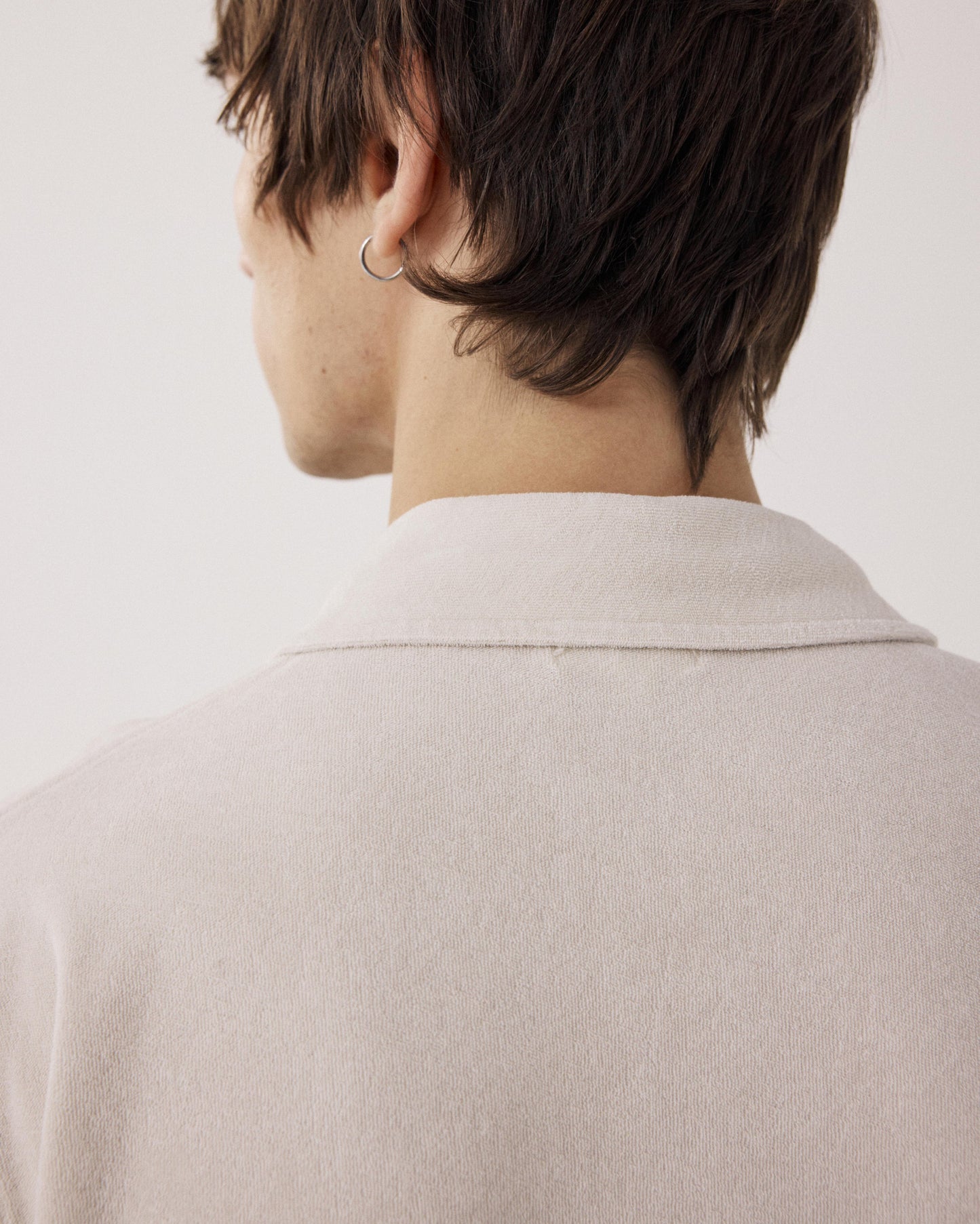 Polo Homme en Eponge Beige Éponge BF81306-12