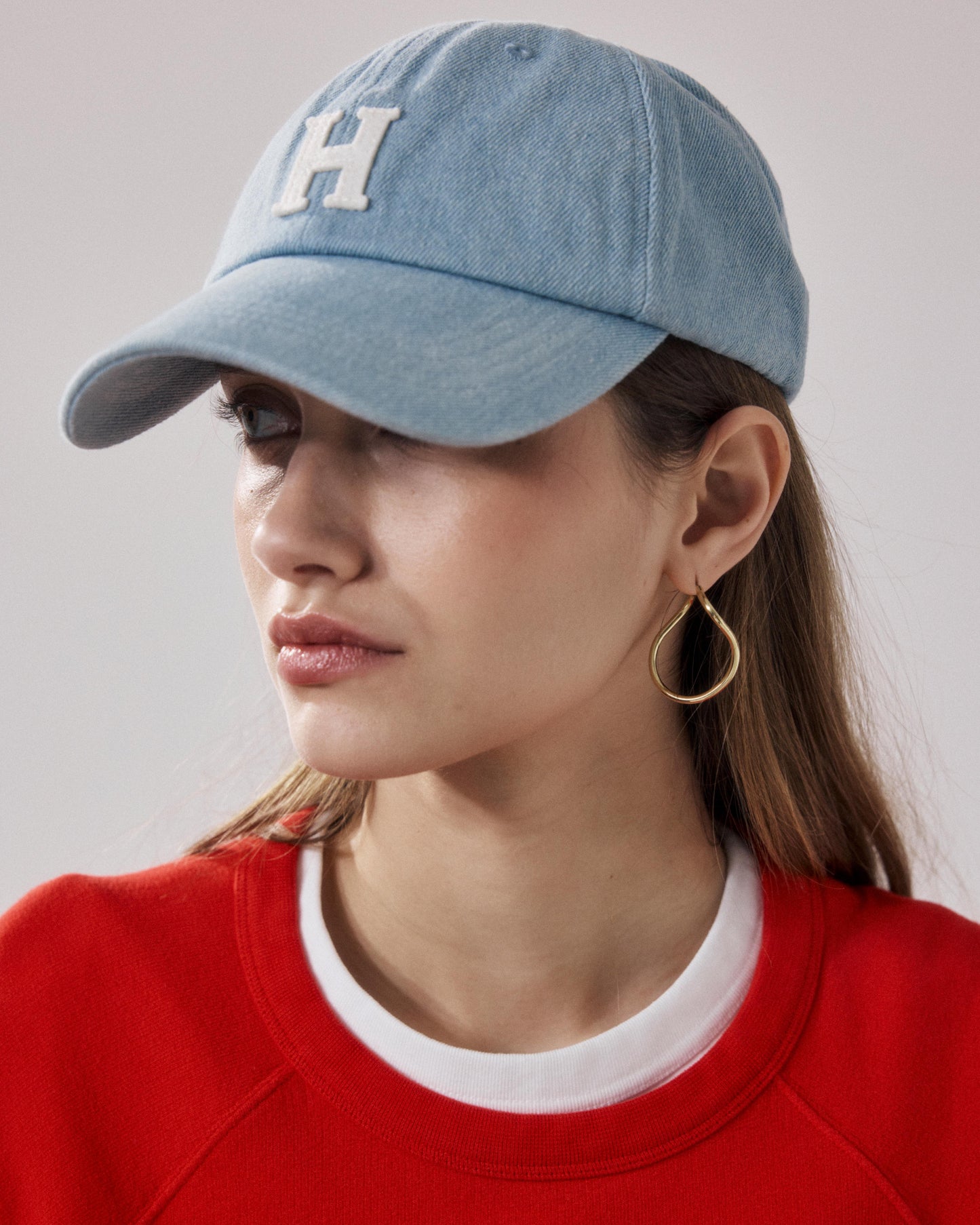 Women's Light Blue Denim Cap BFAC702-02