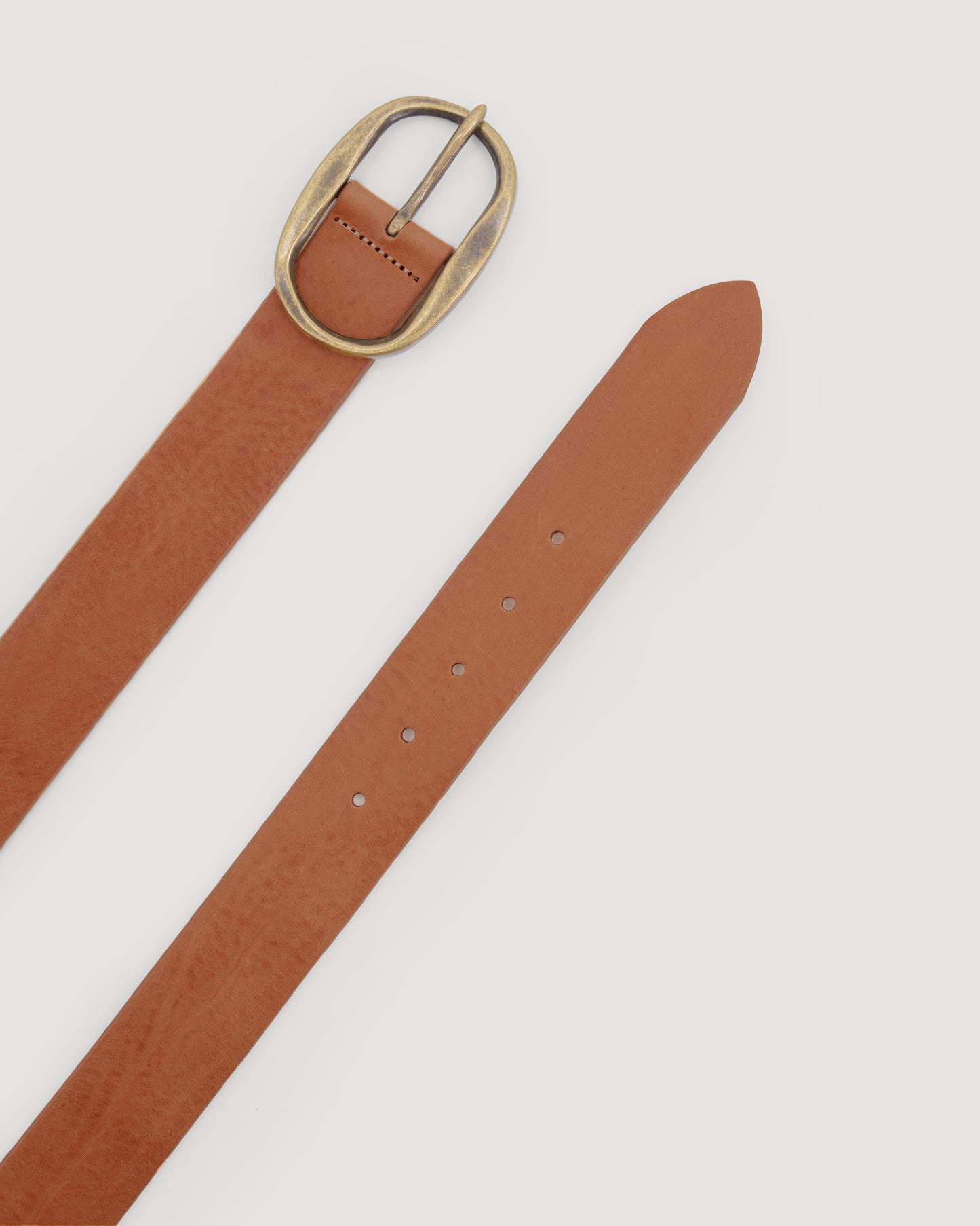 Ceinture Femme en Cuir Suédé Marron Angus