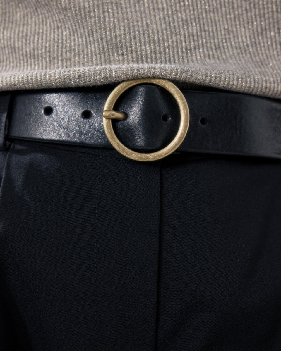 Ceinture Femme en Cuir Suédé Noir Aronde - Image alternative