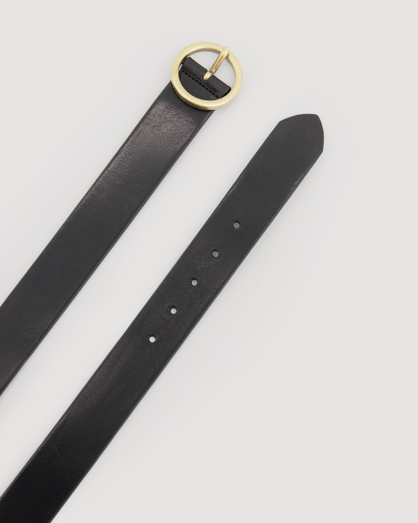 Ceinture Femme en Cuir Suédé Noir Aronde