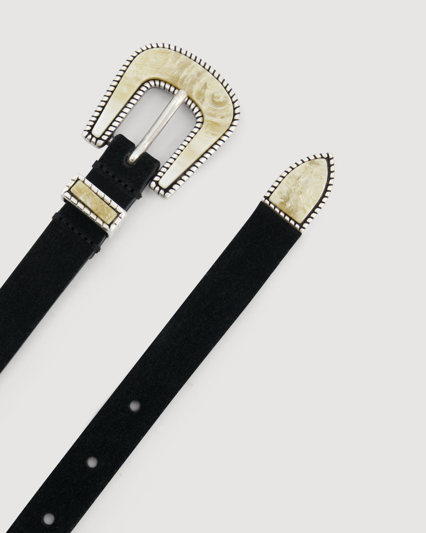 Ceinture Femme en Cuir Noir Achille