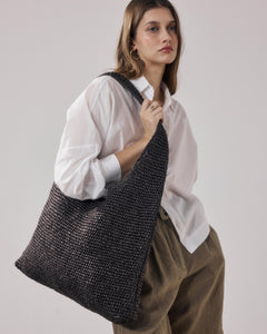 Bruine Van Raffia damestas Amalya