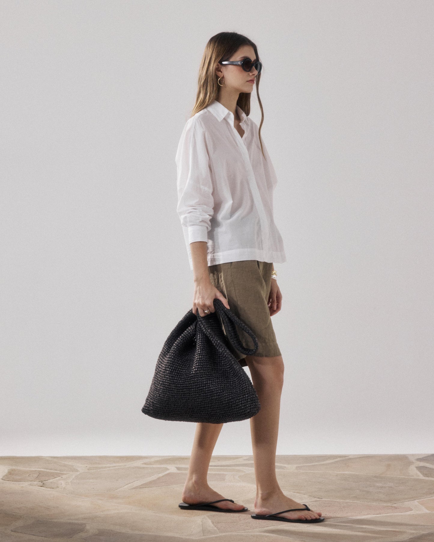 Sac Femme en Raphia Marron Amalya