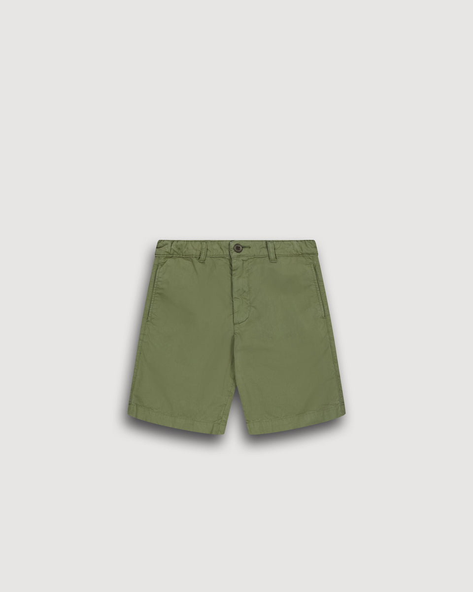 Short Garçon en Chino Vert Militaire Bucson - Image principale