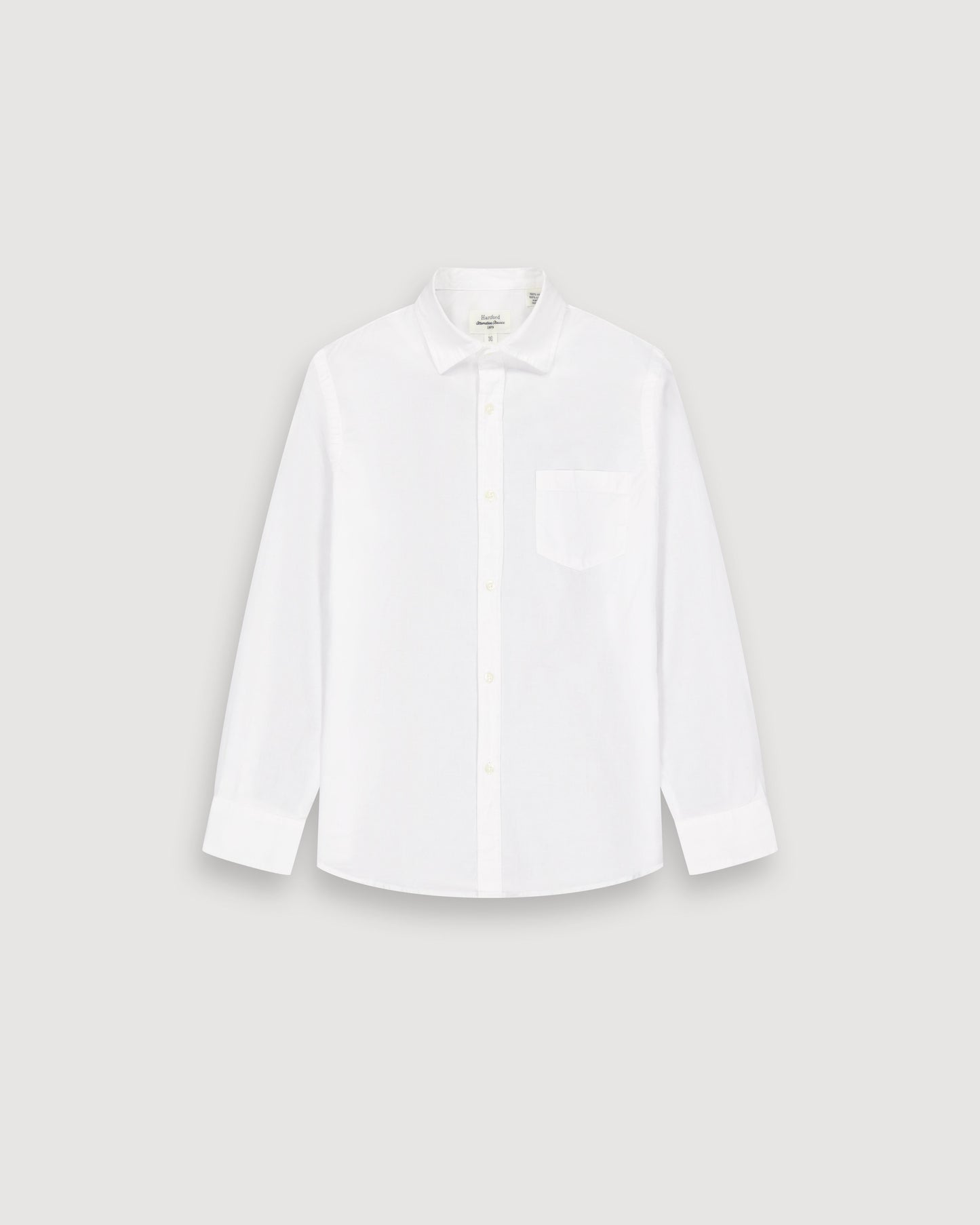 Chemise Garçon en Voile De Coton Blanc Paul BFCAA002-20