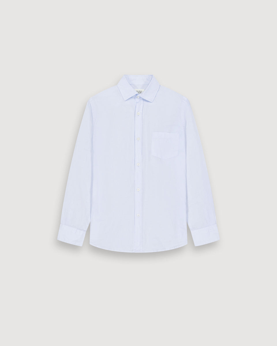 Chemise Garçon en Voile De Coton Bleu Ciel Paul - Image principale