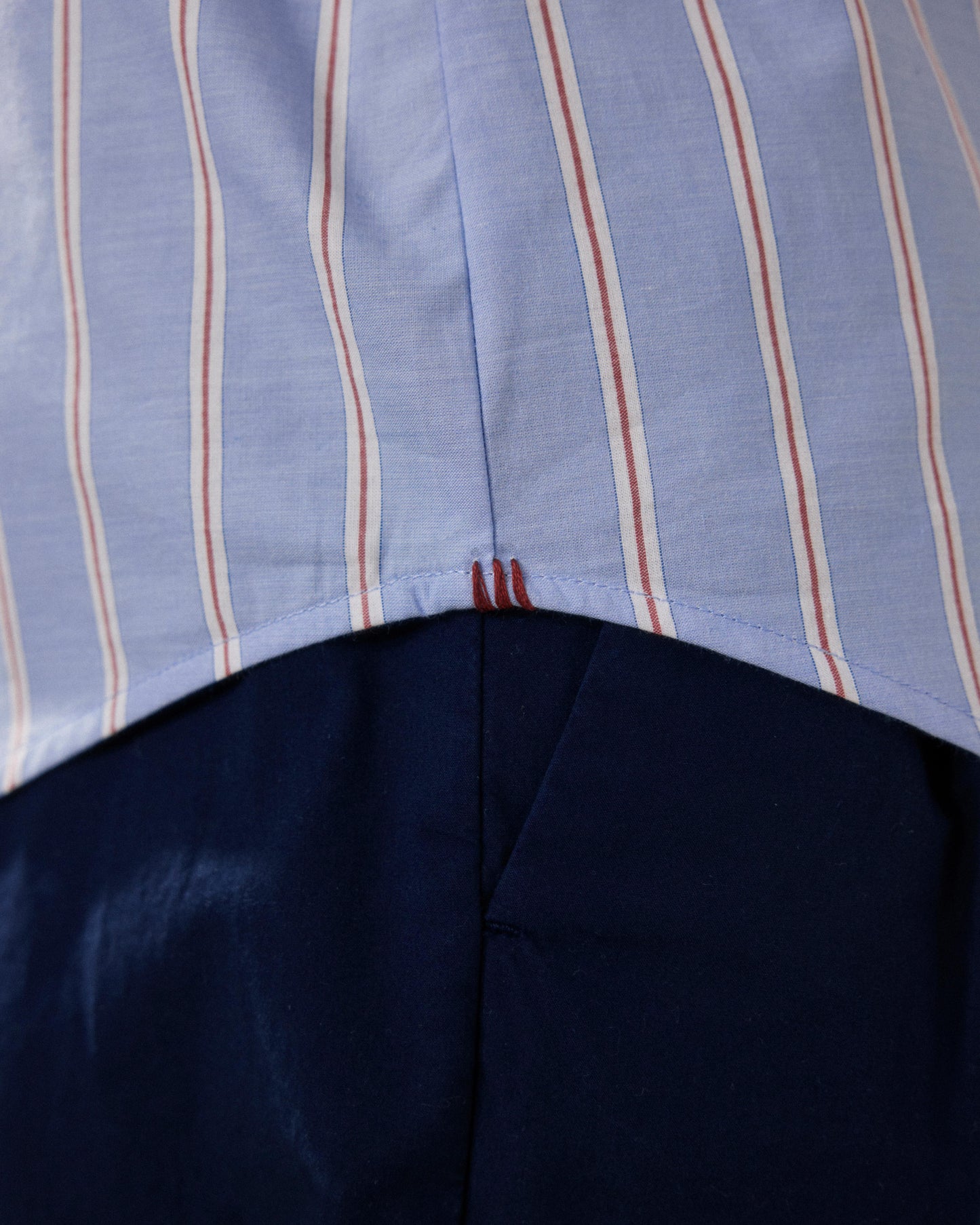 Chemise Femme en Popeline Bleu & Rouge Charlot