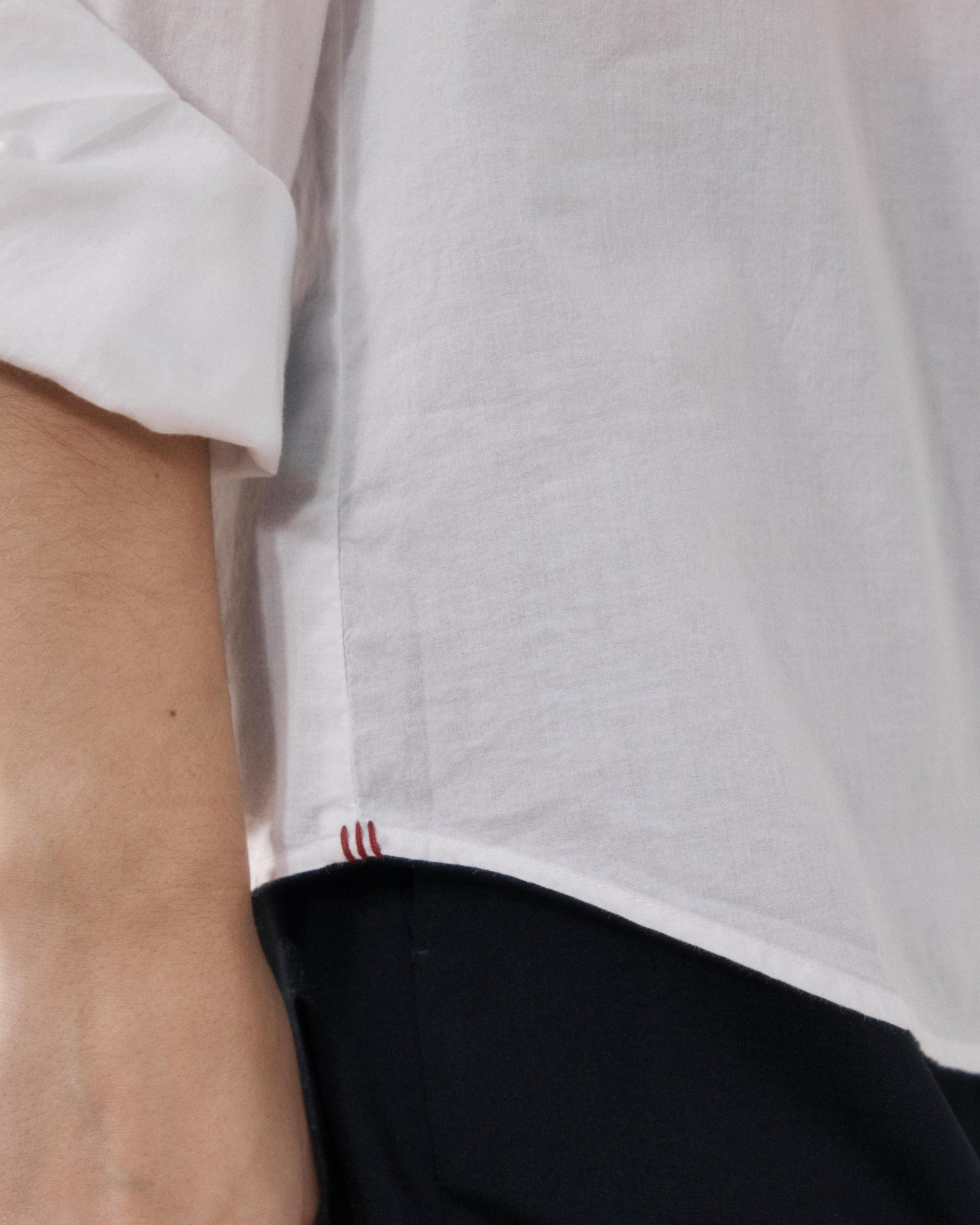 Women's White Cotton Voile Shirt Corazon