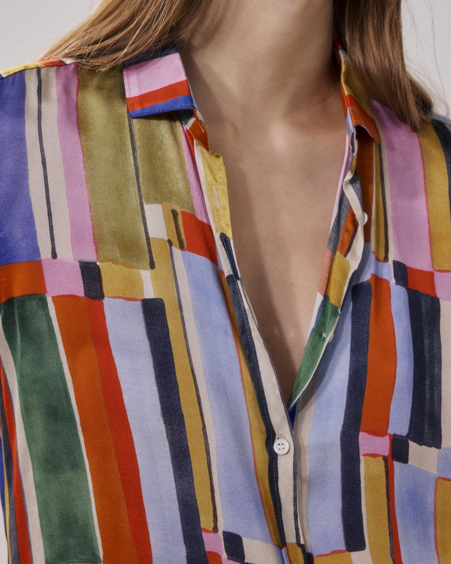 Women's Multicolor Printed Viscose Shirt Corazon BFCH620-01