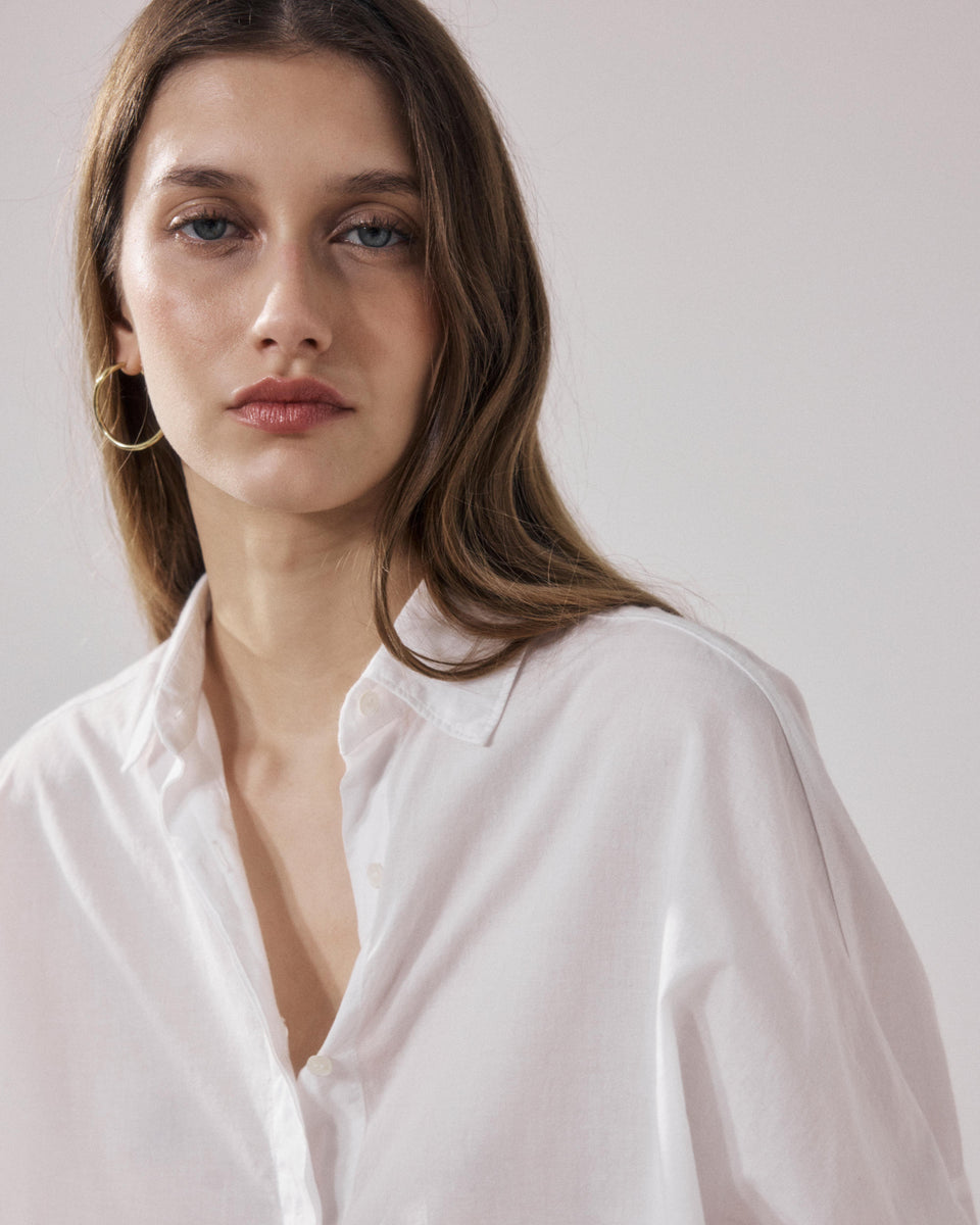 Chemise Femme en Coton Blanc Cosma - Image 3